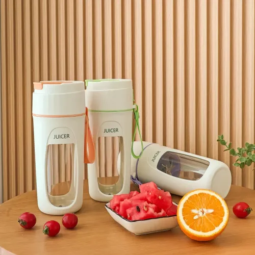 Портативний міні блендер - соковитискач JUICER KS-FSV8 W14 з USB зарядкою, 340 мл Портативний міні блендер - соковитискач JUICER KS-FSV8 W14 з USB зарядкою, 340 мл