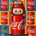 Колекційна м’яка іграшка-брелок Labubu Coca-Cola Surprise • Лімітована плюшева фігурка Лабубу в упаковці-сюрпризі 17 см Колекційна м’яка іграшка-брелок Labubu Coca-Cola Surprise • Лімітована плюшева фігурка Лабубу в упаковці-сюрпризі 17 см