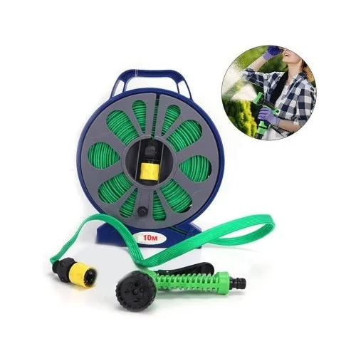 Гнучкий поливальний шланг Garden Hose 10 м • Розтяжний шланг для саду, городу та дачі з універсальним підключенням