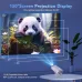Смарт-проєктор HY300 з Android TV 11.0, підтримкою 4K, WiFi 6 та Bluetooth 5.0 • Портативний проєктор з автофокусом, поворотом на 180° та функцією домашнього кінотеатру