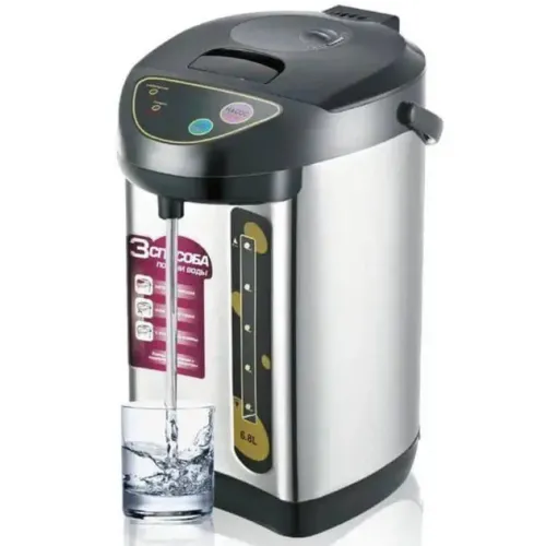Термопот електричний Hoffmans HM-2568 • Термос з ручною помпою 6,8 л
