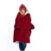 Плед-Толстовка з капюшоном і рукавами Huggle Hoodie Blanket 3-в-1 Унісекс рожевий • Теплий худі + Зігріваючий ковдру + Домашній халат Плед-Толстовка з капюшоном і рукавами Huggle Hoodie Blanket 3-в-1 Унісекс рожевий • Теплий худі + Зігріваючий ковдру + Домашній халат