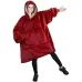 Плед-Толстовка з капюшоном і рукавами Huggle Hoodie Blanket 3-в-1 Унісекс рожевий • Теплий худі + Зігріваючий ковдру + Домашній халат Плед-Толстовка з капюшоном і рукавами Huggle Hoodie Blanket 3-в-1 Унісекс рожевий • Теплий худі + Зігріваючий ковдру + Домашній халат