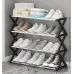 Полиця для взуття Shoe Rack 42 х 18,5 х 49,5 см • Стійка для взуття складна 4 яруси
