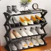 Полиця для взуття Shoe Rack 42 х 18,5 х 49,5 см • Стійка для взуття складна 4 яруси