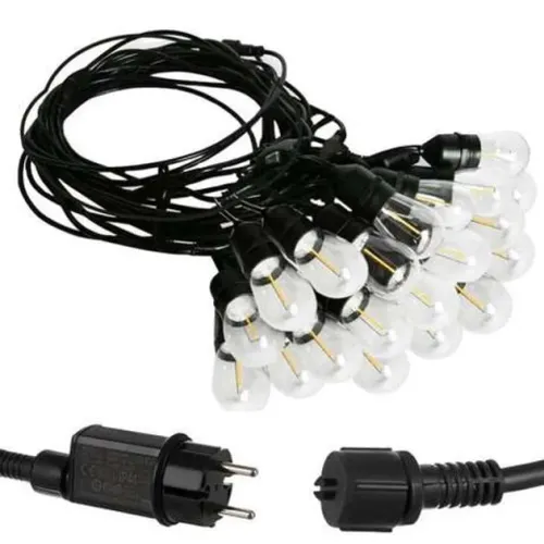 Гірлянда садова світлодіодна RED GARDEN 10 м 25x LED лампочок • LED підсвітка ретро для дому та вулиці живлення від мережі 220В Гірлянда садова світлодіодна RED GARDEN 10 м 25x LED лампочок • LED підсвітка ретро для дому та вулиці живлення від мережі 220В