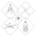 Світлодіодні складні лампи з трьома лопатями LED bulb 60W в патрон Е27 • Лампочка складна 3 лопаті світлодіодна E27 Fan blade bulb Світлодіодні складні лампи з трьома лопатями LED bulb 60W в патрон Е27 • Лампочка складна 3 лопаті світлодіодна E27 Fan blade bulb
