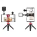 Комплект для влогінгу Video Making Kit AY49X для смартфона • Набір для блогінгу AY49X для смартфона з мікрофоном та світлом
