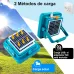 Ручний акумуляторний світлодіодний ліхтар LD-02 із сонячною панеллю та PowerBank • Прожектор LED ліхтар LD-02 для кемпінгу та туризму