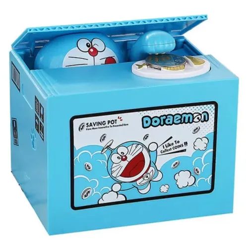 Інтерактивна скарбничка для дітей DORAEMON з автоматичним прийомом монет ∙ Дитяча інтерактивна скарбничка DORAEMON для монет на батарейках Інтерактивна скарбничка для дітей DORAEMON з автоматичним прийомом монет ∙ Дитяча інтерактивна скарбничка DORAEMON для монет на батарейках