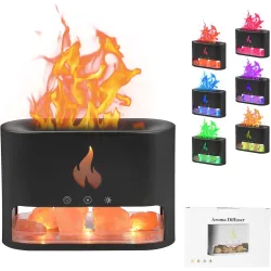 Багатофункціональна лампа-аромадифузор Docsal Flame з LED-підсвічуванням ∙ Лампа-зволожувач повітря Docsal Flame 3в1 Багатофункціональна лампа-аромадифузор Docsal Flame з LED-підсвічуванням ∙ Лампа-зволожувач повітря Docsal Flame 3в1