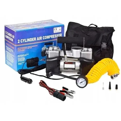 Автомобільний компресор двопоршневий Air Compressor 12V 628-4x4 • Електричний насос для шин від прикурювача 12 В з манометром для автомобіля, позашляховика, кросовера і дороги Автомобільний компресор двопоршневий Air Compressor 12V 628-4x4 • Електричний насос для шин від прикурювача 12 В з манометром для автомобіля, позашляховика, кросовера і дороги