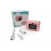 Дитячий фотоапарат з миттєвим друком Model 1 PINK • Дитяча камера миттєвого друку для фото і відео, творчих ігор, подарунка дівчинці та друку знімків без чорнила