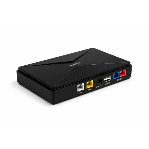Джерело безперебійного живлення Mini DC UPS для роутера та ONU • Міні ДБЖ 12V з USB і DC виходами для Wi-Fi, модема та камер