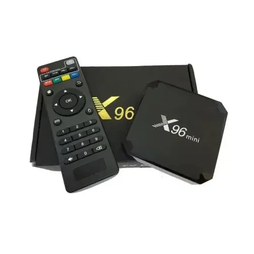 Смарт ТВ приставка X96 Mini 2/16 ГБ 4K з пультом MA384 • Android TV Box для телевізора з Wi-Fi, LAN, HDMI та підтримкою microSD