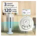 Підлоговий колонний вентилятор DOMOTEC MS-1627 White Tower Fan з таймером і поворотом • Баштовий вентилятор 45 Вт на 3 швидкості для дому та офісу