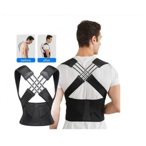Коректор постави Posture Belt чорний L–XXL • Корсет для вирівнювання спини, підтримки попереку та розвантаження хребта Коректор постави Posture Belt чорний L–XXL • Корсет для вирівнювання спини, підтримки попереку та розвантаження хребта