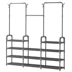 Багатофункціональна вішалка для зберігання Multi Functional Coat Rack AND 9130-4 • Підлогова стійка-органайзер для одягу, сумок, капелюхів та аксесуарів Багатофункціональна вішалка для зберігання Multi Functional Coat Rack AND 9130-4 • Підлогова стійка-органайзер для одягу, сумок, капелюхів та аксесуарів