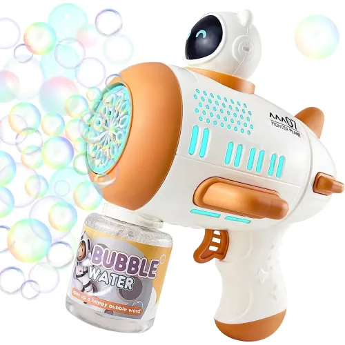 Дитячий автоматичний пістолет для мильних бульбашок Toy Bubble Gun • Іграшковий бульбашкомет для вулиці, свят, прогулянок і активних ігор