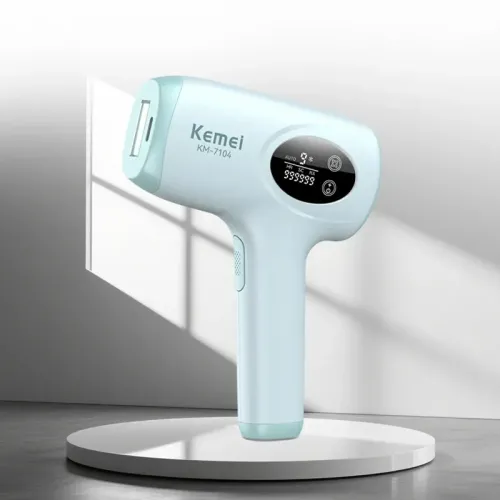 Фотоепілятор Kemei KM-7104 білий • IPL-епілятор для домашнього видалення волосся на обличчі, ногах, руках, тілі та зоні бікіні Фотоепілятор Kemei KM-7104 білий • IPL-епілятор для домашнього видалення волосся на обличчі, ногах, руках, тілі та зоні бікіні