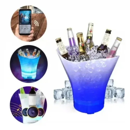 Світлове відро для льоду Bucket Light з Bluetooth • LED відро для напоїв, бару, вечірки, пікніка та сервірування Світлове відро для льоду Bucket Light з Bluetooth • LED відро для напоїв, бару, вечірки, пікніка та сервірування