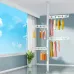 Телескопічна сушарка для білизни SKLM-26-8212 біла 1.2–3.1 м • Вертикальна підлогова сушарка для одягу з регульованою висотою та складаними тримачами SKLM-26-8212