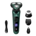 Електробритва 4 в 1 Shaver 9D зелена • Чоловіча акумуляторна роторна бритва з тримером, насадкою для носа, щіткою для обличчя та LCD-дисплеєм Електробритва 4 в 1 Shaver 9D зелена • Чоловіча акумуляторна роторна бритва з тримером, насадкою для носа, щіткою для обличчя та LCD-дисплеєм