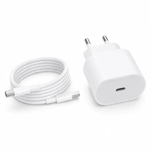 Мережевий зарядний пристрій 26X-199 35W USB-C білий • Адаптер швидкого заряджання 26X-199 з кабелем Type-C–Type-C 1 м для смартфонів і USB-C пристроїв Мережевий зарядний пристрій 26X-199 35W USB-C білий • Адаптер швидкого заряджання 26X-199 з кабелем Type-C–Type-C 1 м для смартфонів і USB-C пристроїв