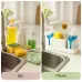 Кухонний органайзер Multifunctional Soap Dispenser 24×16 см з дозатором для мила • Органайзер для раковини з дозатором миючого засобу, тримачем для губок і щіток Кухонний органайзер Multifunctional Soap Dispenser 24×16 см з дозатором для мила • Органайзер для раковини з дозатором миючого засобу, тримачем для губок і щіток
