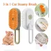 Парова щітка  XL-889 для котів і собак • Щітка-гребінець Steamy Brush Pet massage comb  XL-889 з розпилювачем і масажними зубцями для вичісування шерсті
