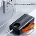 Power Bank Aroimac VP318 30000 mAh Black • Зовнішній акумулятор Aroimac VP318 Super Slim зі швидкою зарядкою 22,5W, LED дисплеєм, 4 USB виходами та вбудованими кабелями