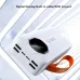 Power Bank Aroimac VP318 30000 mAh White • Зовнішній акумулятор Aroimac VP318 Super Slim зі швидкою зарядкою 22,5W, LED дисплеєм, 4 USB виходами та вбудованими кабелями