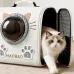 Рюкзак-переноска S-cat2 36×24×40 см білий • Рюкзак для котів S-cat2 з прозорим вікном, вентиляцією та декоративними вушками Рюкзак-переноска S-cat2 36×24×40 см білий • Рюкзак для котів S-cat2 з прозорим вікном, вентиляцією та декоративними вушками
