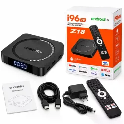 Smart TV приставка I96Z18 4/32 ГБ • ТВ-приставка I96Z18 Android 12 з Wi-Fi 2.4/5 ГГц, 4 ГБ RAM і 32 ГБ ROM Smart TV приставка I96Z18 4/32 ГБ • ТВ-приставка I96Z18 Android 12 з Wi-Fi 2.4/5 ГГц, 4 ГБ RAM і 32 ГБ ROM