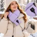Шарф Intelligent Heating Scarf з підігрівом фіолетовий • Електричний шарф Intelligent Heating Scarf USB 5V з 3 режимами нагріву 10×80 см
