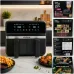 Аерофритюрниця Skyberg SB-317 10 л 4800 Вт • Двокамерний аерогриль Skyberg SB-317 26X-254 з 2 кошиками 5+5 л і сенсорним керуванням Аерофритюрниця Skyberg SB-317 10 л 4800 Вт • Двокамерний аерогриль Skyberg SB-317 26X-254 з 2 кошиками 5+5 л і сенсорним керуванням
