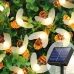 Сонячна гірлянда Бджоли 5 м 20 LED теплий білий • Садова LED-гірлянда Бджоли на сонячній панелі 5 метрів з 8 режимами світіння