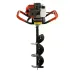 Бензиновий мотобур Earth Auger 52CC зі шнеком 150×800 мм • Земляний бензобур Earth Auger 52CC для буріння отворів під стовпи, паркани та садові опори зі шнеком 150×800 мм
