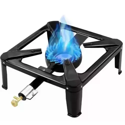 Газова плита Gas Cooker SGB-04D 40×40 см • Чавунний одноконфорковий газовий пальник Gas Cooker SGB-04D під балон пропан-бутан для казана, дачі та приготування їжі на вулиці