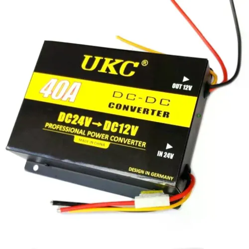 Конвертер DC/DC 24V-12V 40A • Понижувальний перетворювач постійної напруги DC/DC 24В у 12В до 40А 480Вт для вантажного транспорту та електрообладнання Конвертер DC/DC 24V-12V 40A • Понижувальний перетворювач постійної напруги DC/DC 24В у 12В до 40А 480Вт для вантажного транспорту та електрообладнання