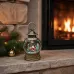 Новорічний світильник XMAS WDL-2103A у вигляді вінтажного ліхтаря • Настільний LED-нічник із Сантою на санях, корпус під бронзу, декор для святкового столу та вітрини Новорічний світильник XMAS WDL-2103A у вигляді вінтажного ліхтаря • Настільний LED-нічник із Сантою на санях, корпус під бронзу, декор для святкового столу та вітрини
